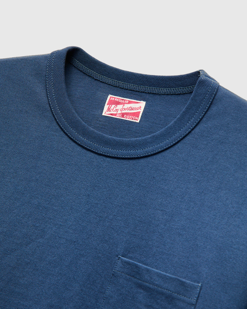 Pocket Tee in Marine Blue
