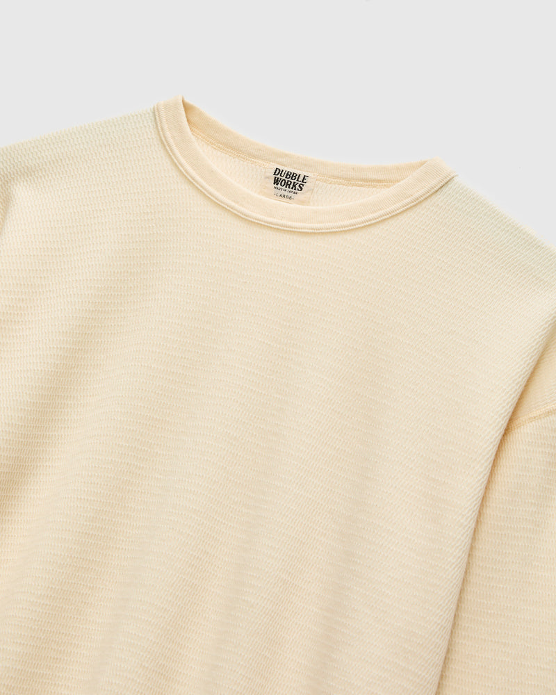 Long Sleeve Thermal Tee in Natural Kinari