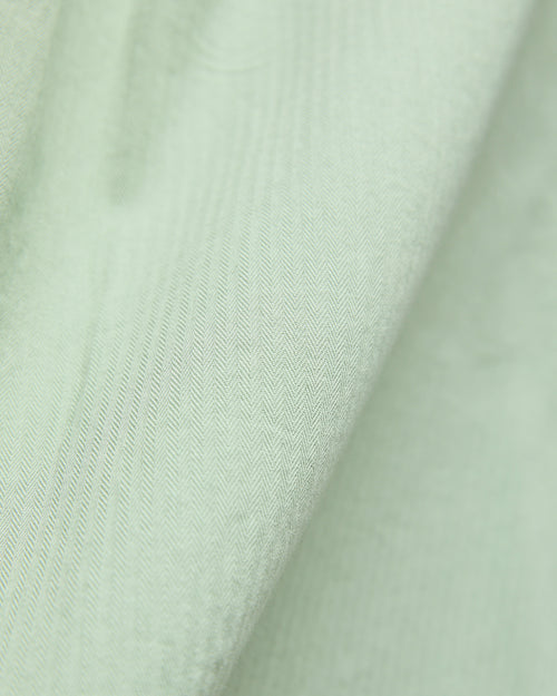 Herringbone Officer Shirt in Sage