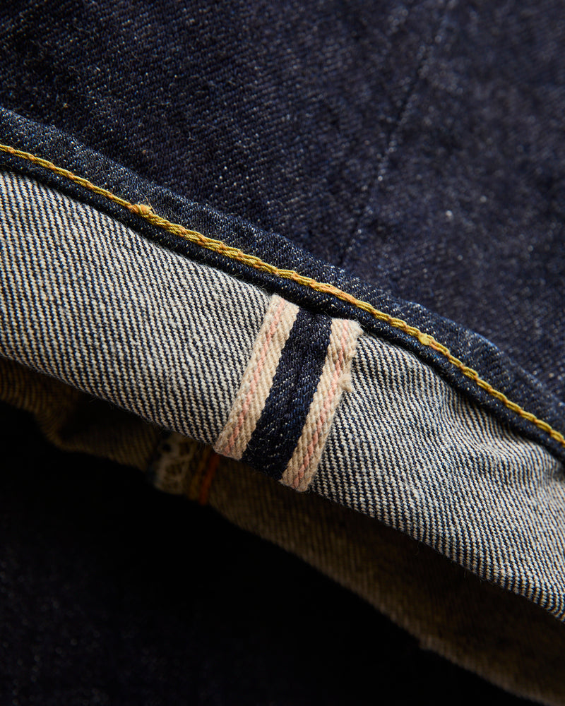 XX Indigo 15oz Rinsed Selvedge Denim - Classic Straight Fit
