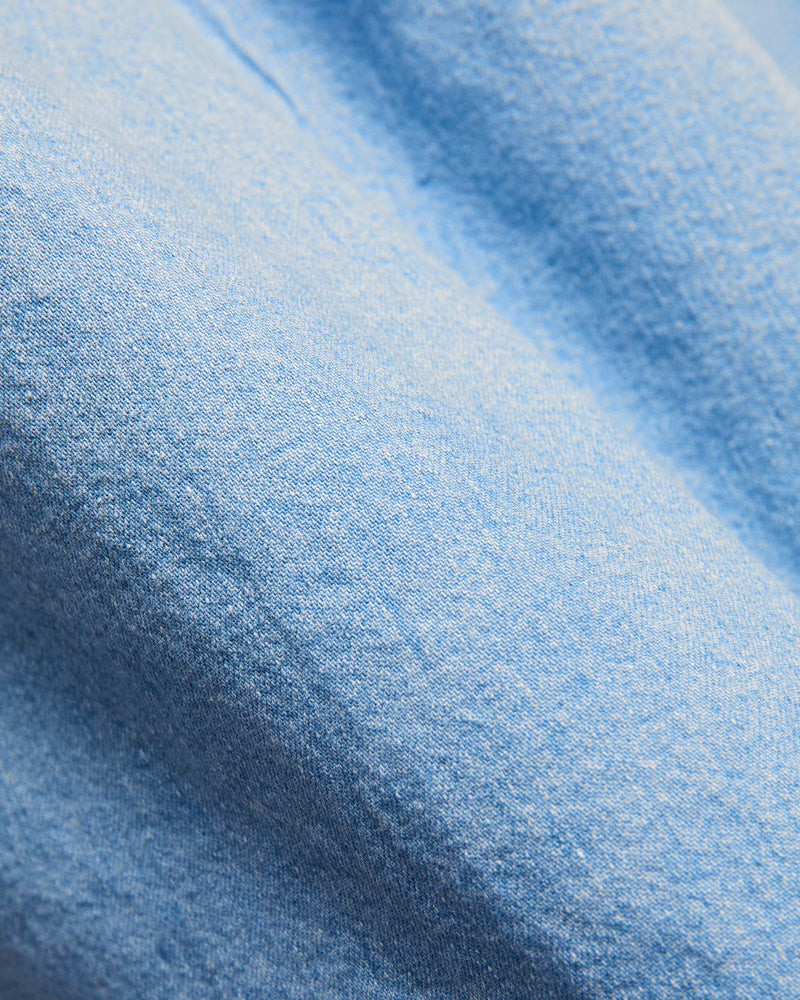 Denim Button-Down Shirt in Light Blue