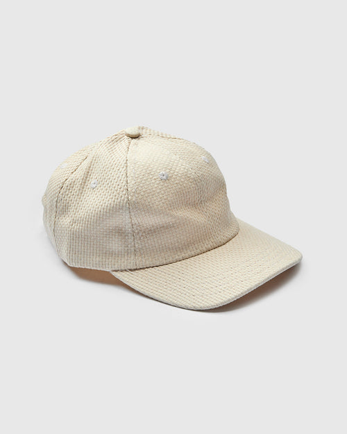 Baseball Hat in Natural Sashiko