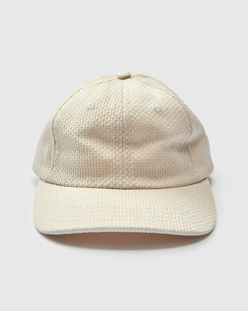 Baseball Hat in Natural Sashiko