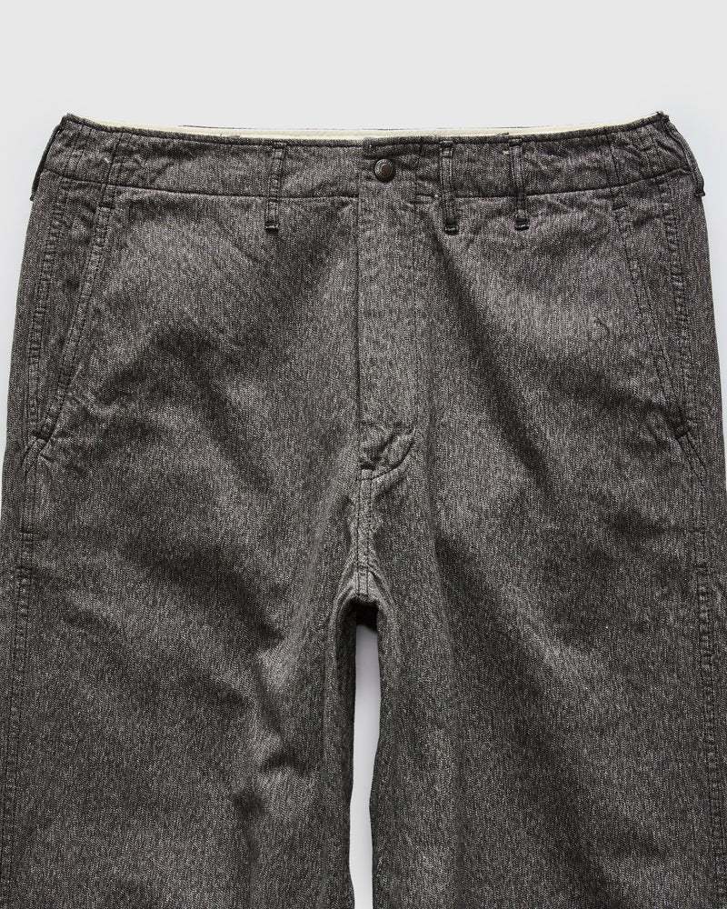 Tough Dude Mock Twist Pants in Charcoal Black