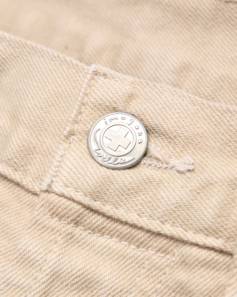 "Lewis" 14oz Stretch Selvedge Denim in Desert Rinse