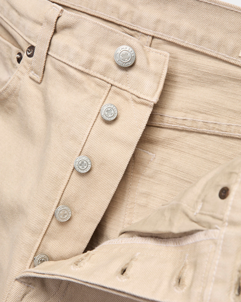 "Lewis" 14oz Stretch Selvedge Denim in Desert Rinse
