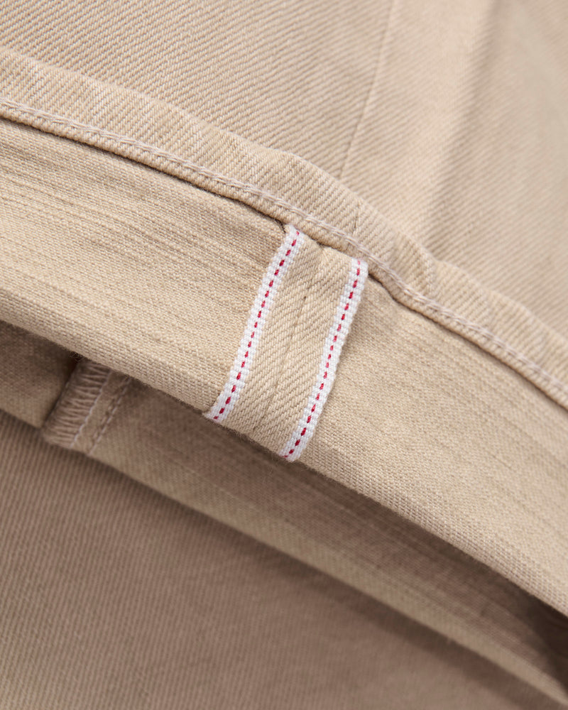 "Lewis" 14oz Stretch Selvedge Denim in Desert Rinse