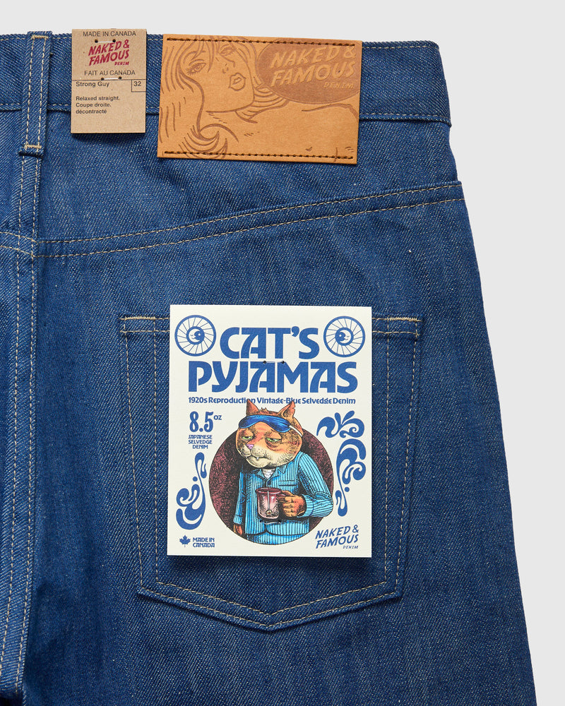 "Cat's Pyjamas" 8.5oz Selvedge Denim - Strong Guy Fit