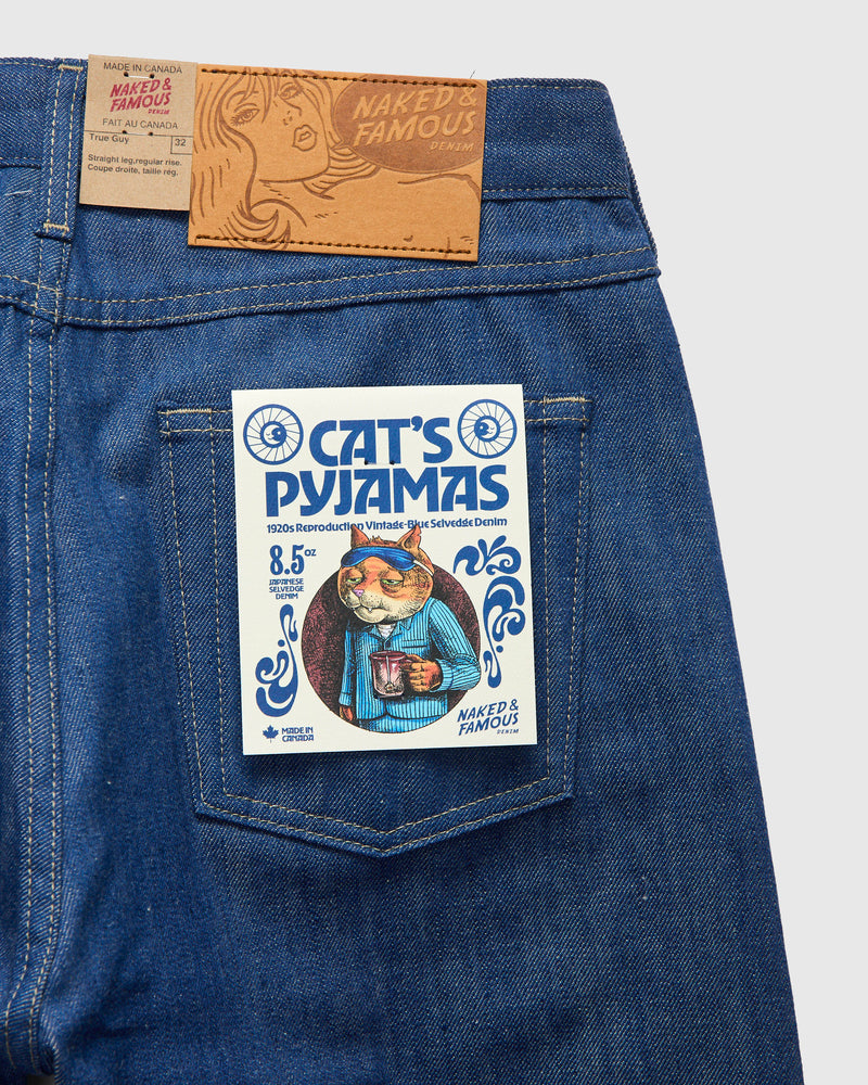 "Cat's Pyjamas" 8.5oz Selvedge Denim - True Guy Fit