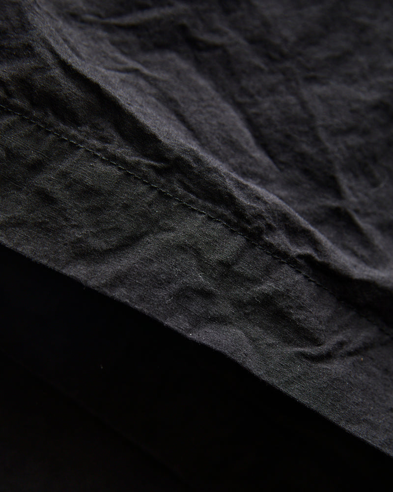 Cotton-Linen Wide Fit New Yorker Pants in Black