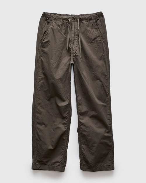 Cotton-Linen Wide Fit New Yorker Pants in Charcoal Grey