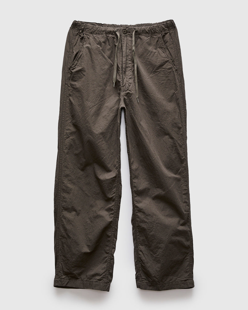 Cotton-Linen Wide Fit New Yorker Pants in Charcoal Grey