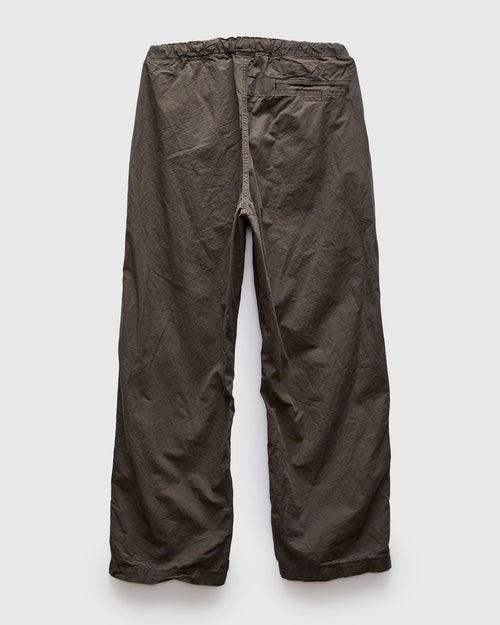 Cotton-Linen Wide Fit New Yorker Pants in Charcoal Grey