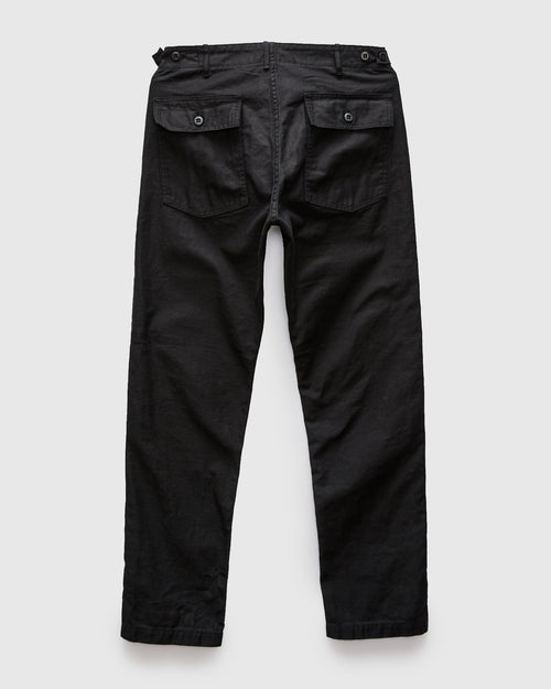 Slim Fatigue Pants in Black