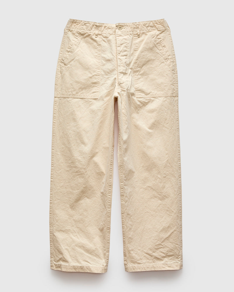 Summer Fatigue Pants in Ecru