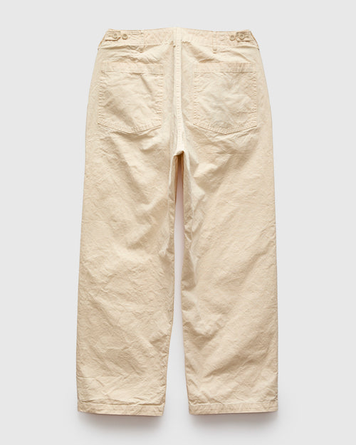 Summer Fatigue Pants in Ecru