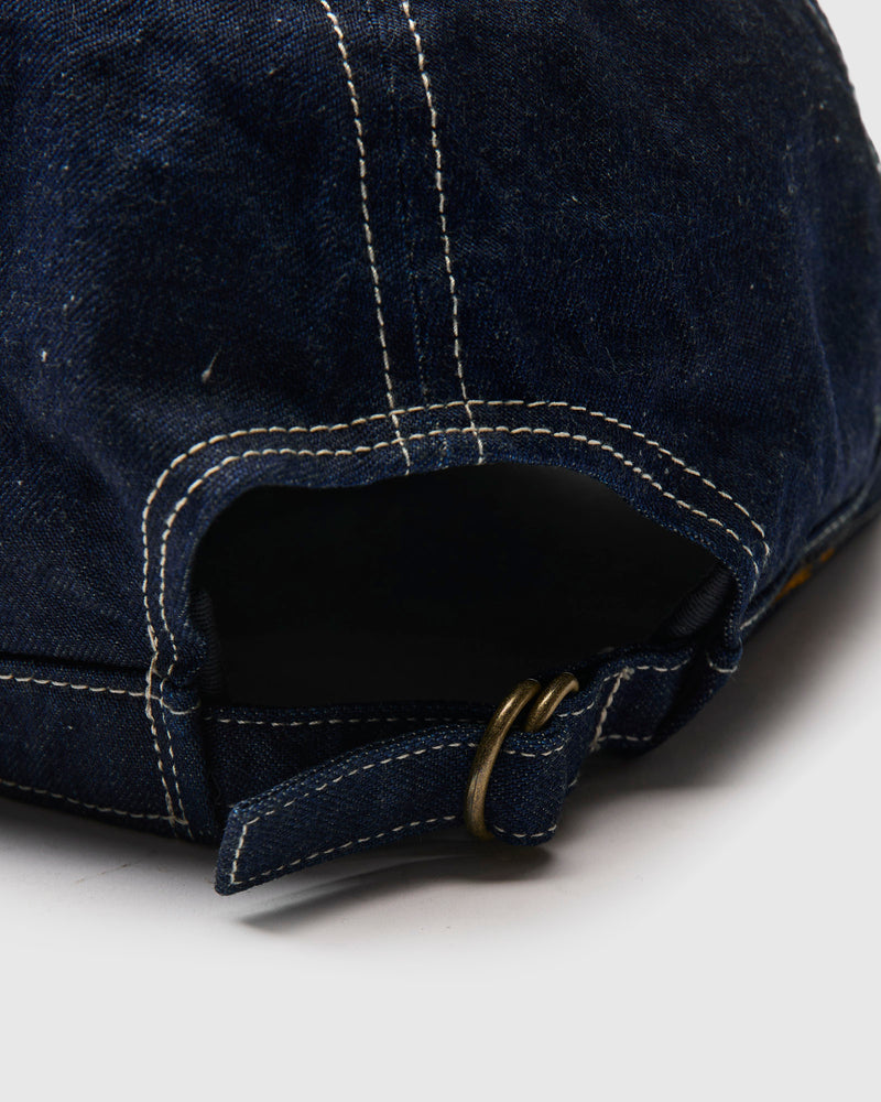 13.5oz Denim Work Cap in Indigo Nep