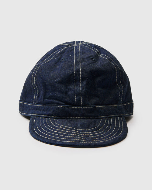 13.5oz Denim Work Cap in Indigo Nep