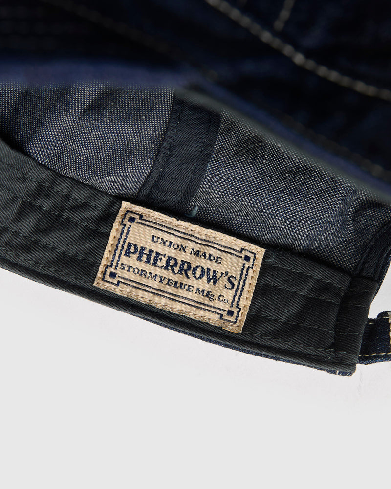 13.5oz Denim Work Cap in Indigo Nep