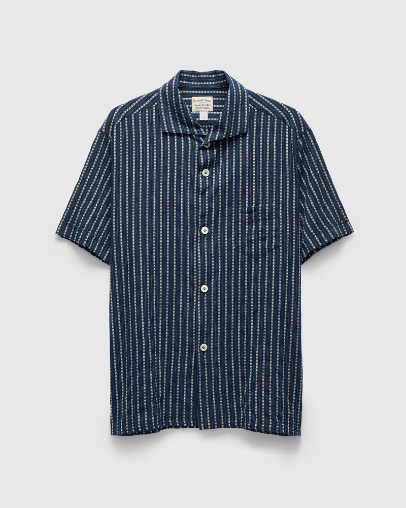 Italian Collar Shirt in Navy