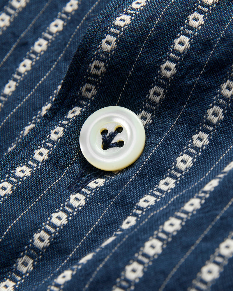 Italian Collar Shirt in Navy