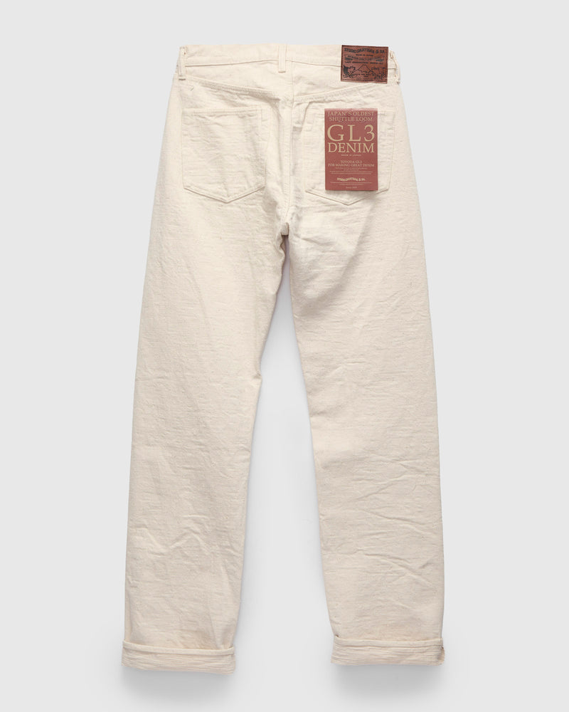 SD-1001EW "Ecru White GL3" 15oz Slub Selvedge Denim - Regular Straight Fit