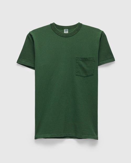 Pigment Dyed Pocket Tee in Fatigue Green