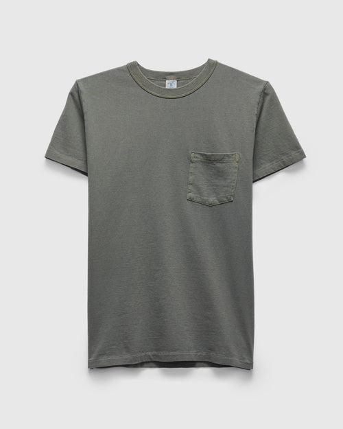 Pigment Dyed Pocket Tee in Gunmetal