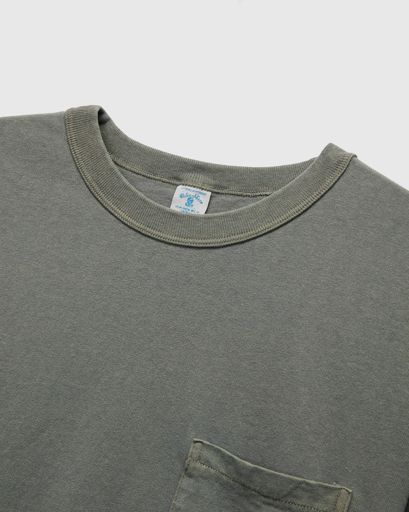 Pigment Dyed Pocket Tee in Gunmetal