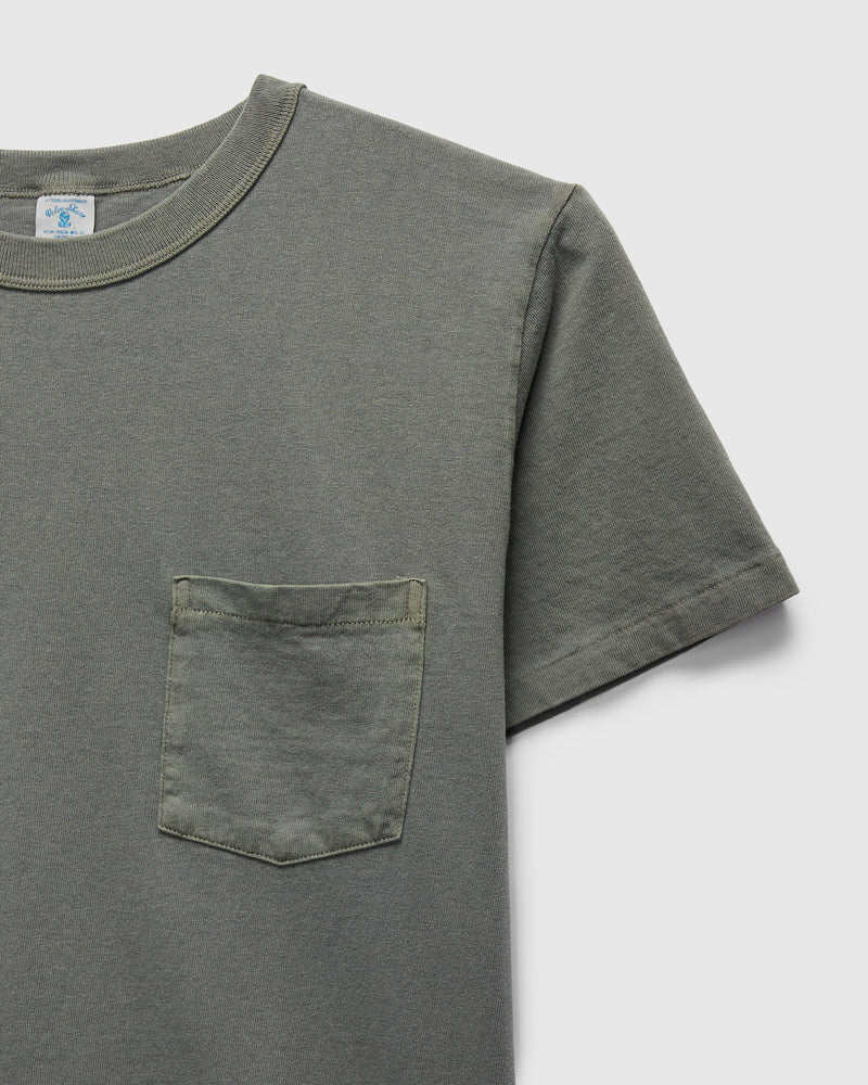 Pigment Dyed Pocket Tee in Gunmetal