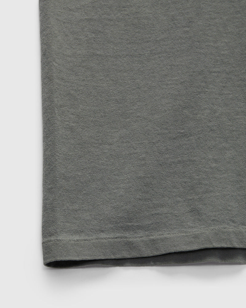 Pigment Dyed Pocket Tee in Gunmetal