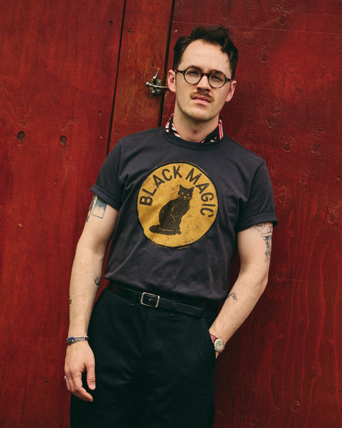 "Black Magic" T-Shirt in Vintage Black