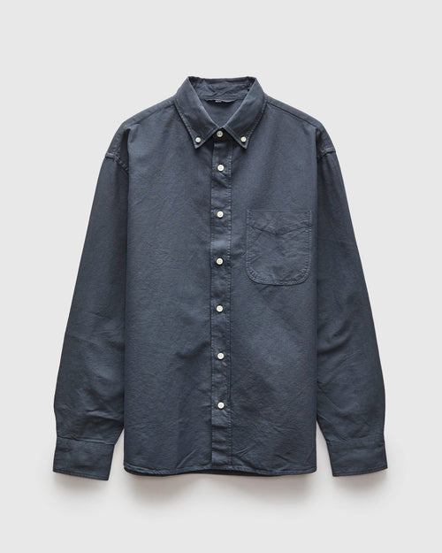 Big Oxford Shirt in Garment Dyed Navy