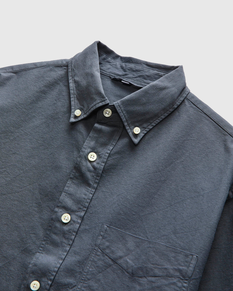 Big Oxford Shirt in Garment Dyed Navy