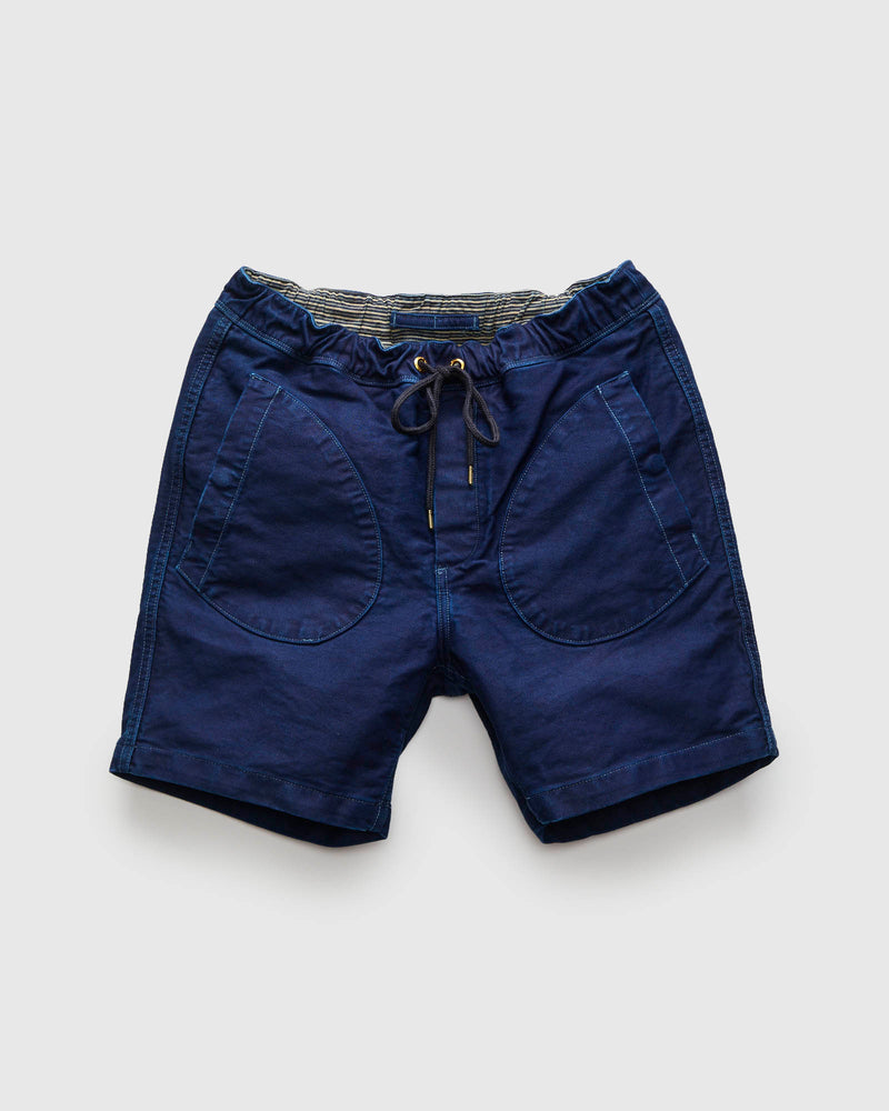 Deck Short in Indigo Jungle Cord