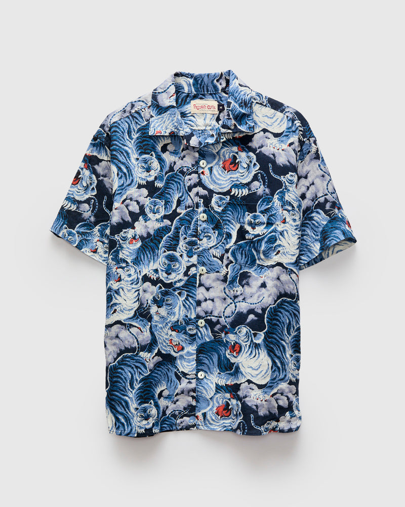 Hawaiian Shirt in Ice Tiger