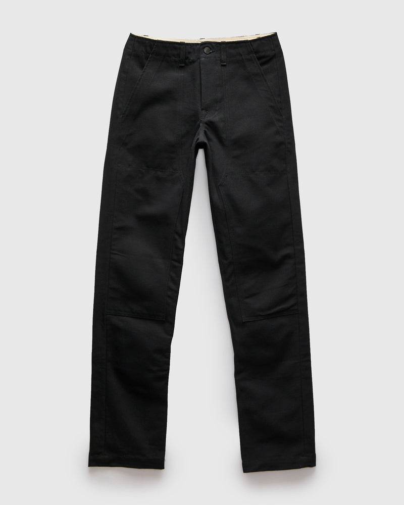 Hencye Double Knee Workpant in Black