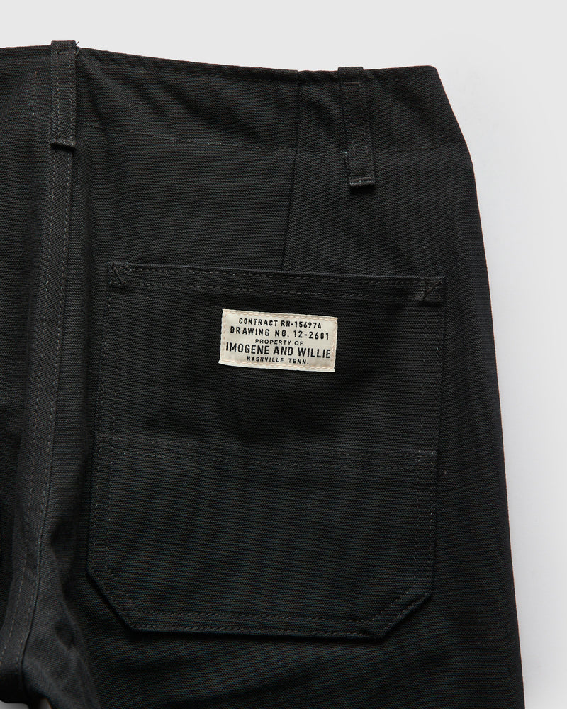 Hencye Double Knee Workpant in Black