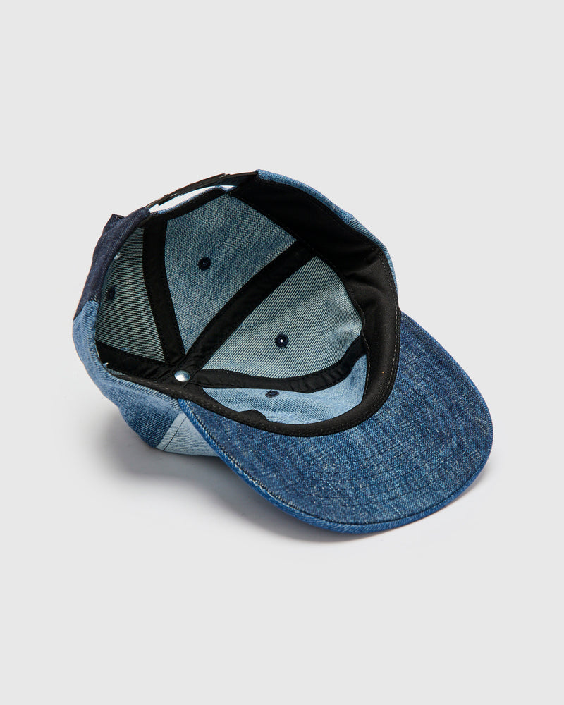 Love Fades Recycled Denim Plus Cap in Indigo