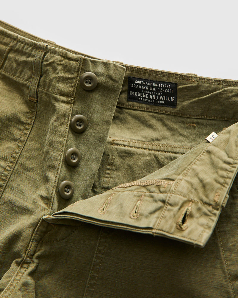 Oliver Military Fatigue Trouser in Olive