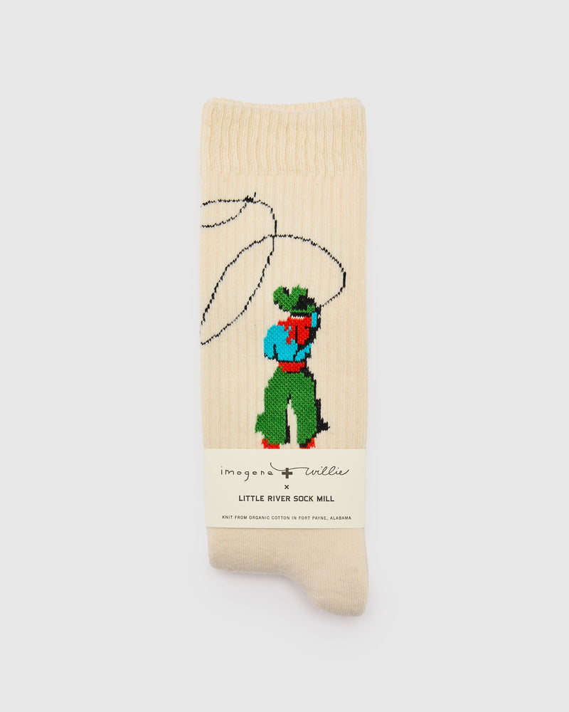 Roper Socks in Vintage White