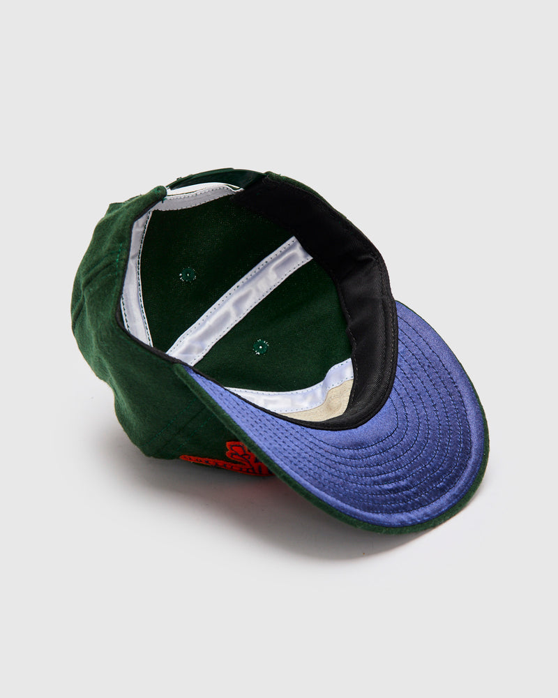 Scrimmage Cap in Green Wool