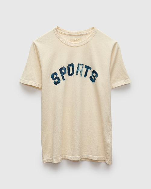 "Sports" T-Shirt in Vintage White