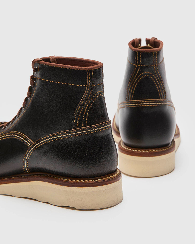 Donkey Puncher Boot in Horween Waxed Dark Brown