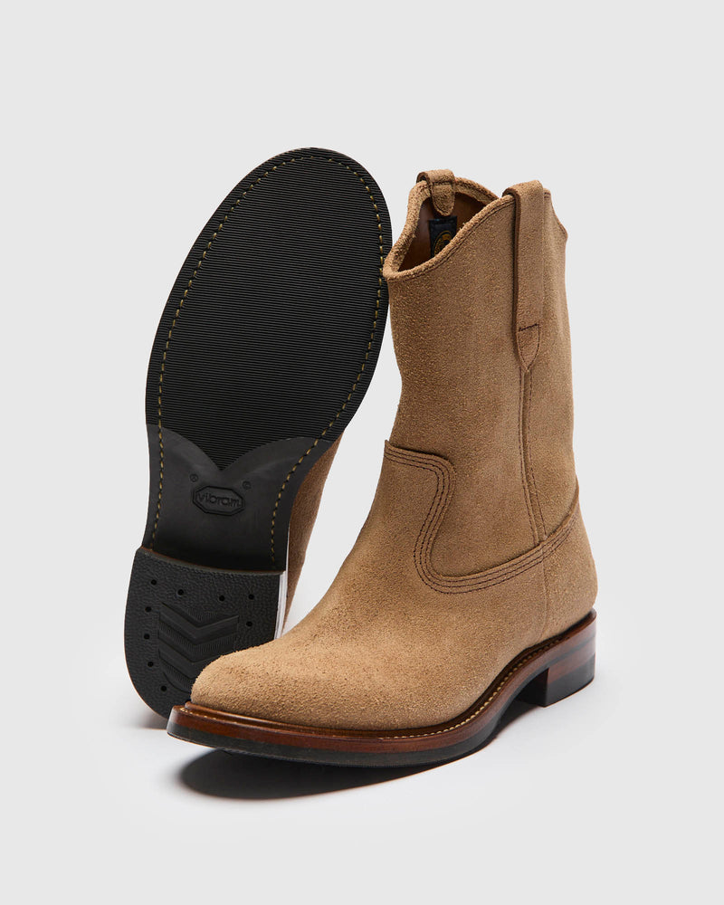 Duke Roper Boot in Horween Natural Roughout