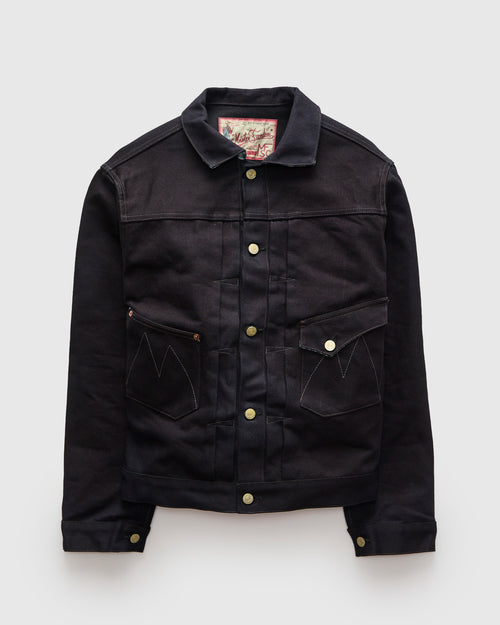 "Midnight" Ranch Blouse in 16oz Japanese Denim