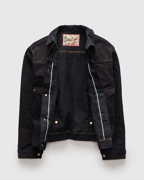 "Midnight" Ranch Blouse in 16oz Japanese Denim