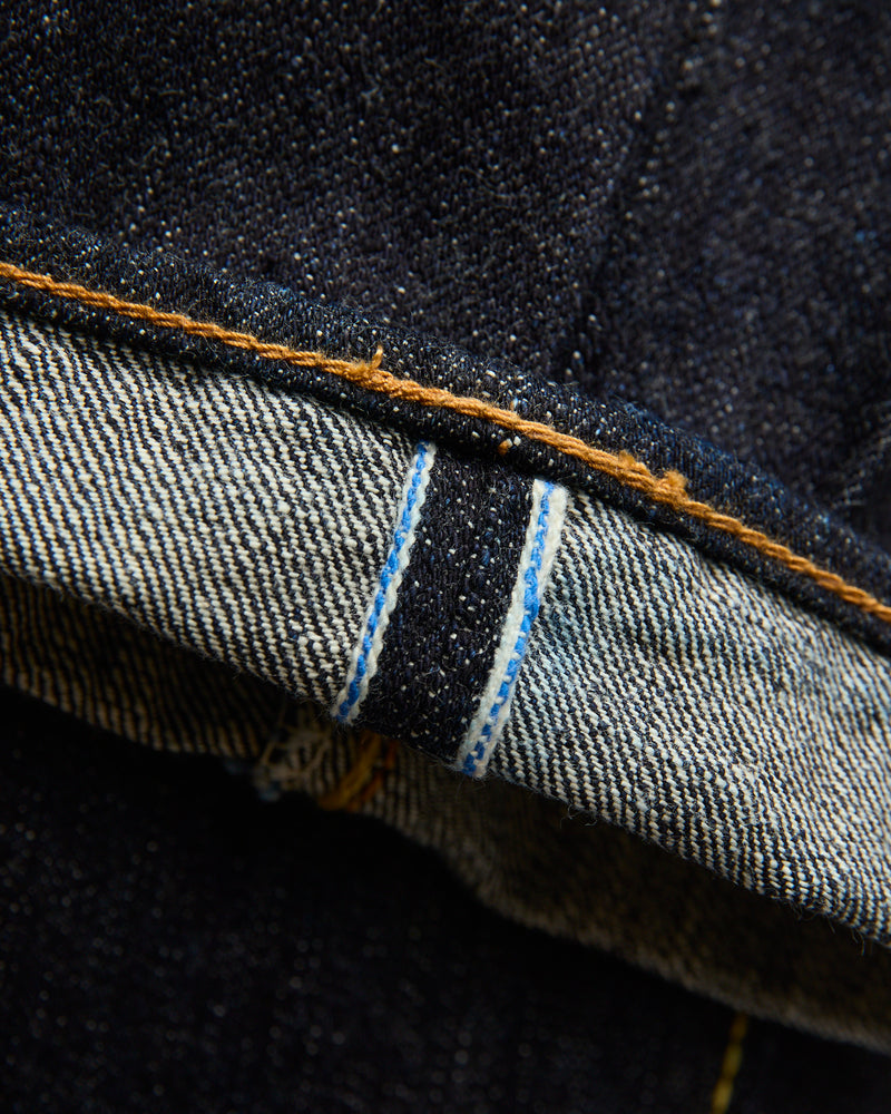 XX-005 14oz Rinsed Selvedge Denim - Slim Straight Fit