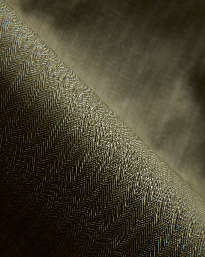 Herringbone Nep Work Pants in Olive