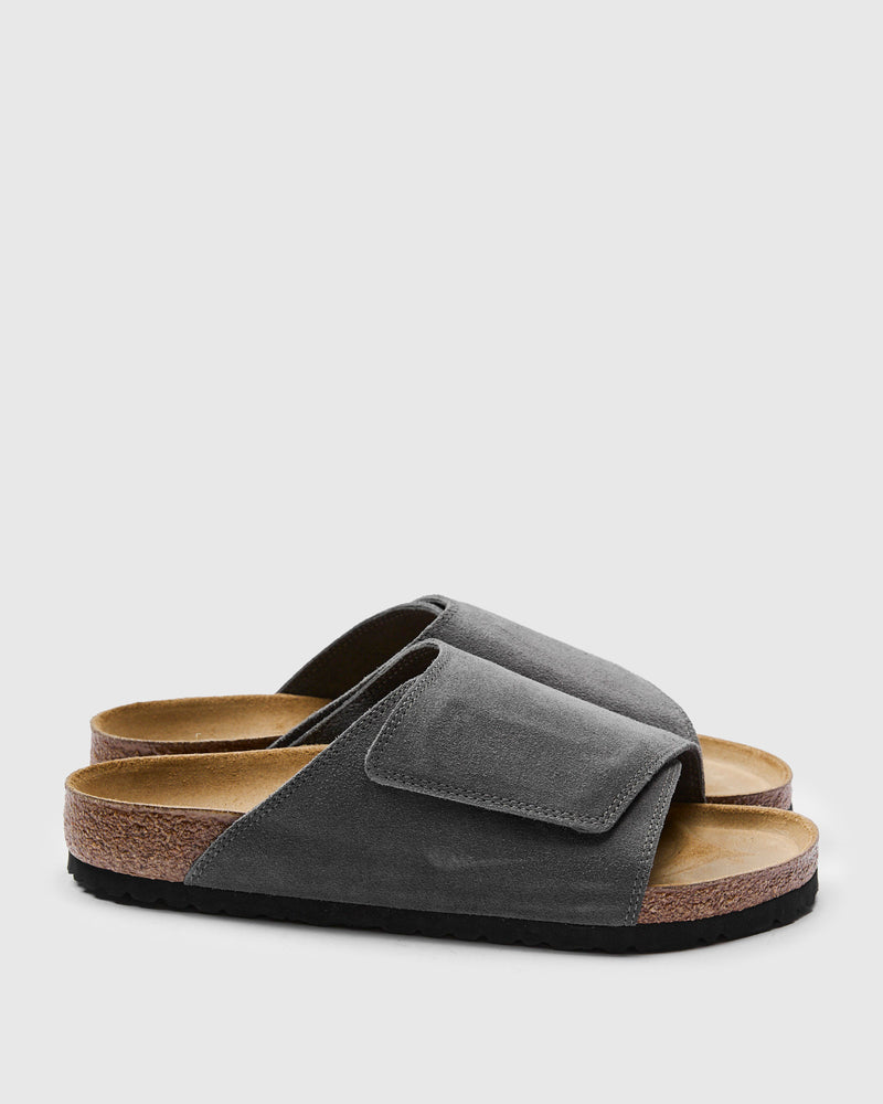 Solana Sandal in Charcoal Suede